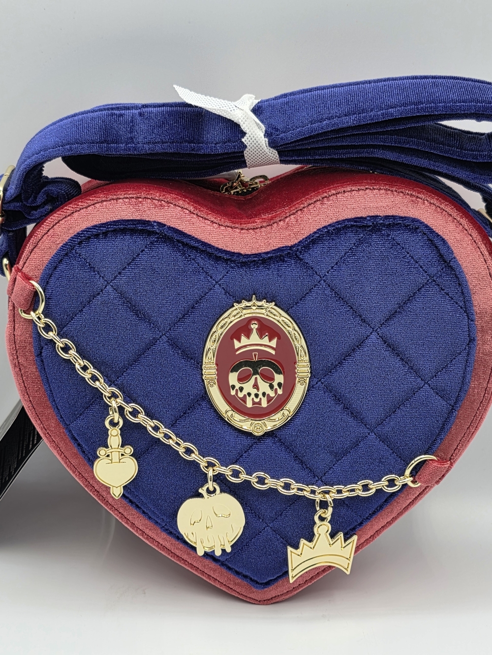 Loungefly Disney Snow White and the Seven Dwarfs Evil Queen Velvet Crossbody Bag